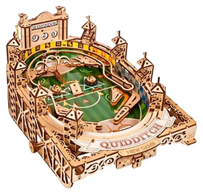 Image de Puzzle 3D, Flipper Quidditch, Ugears, bois, 402 pièces