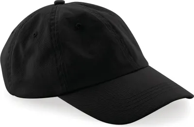 Image de Beechfield B653 | Low Profile 6 Panel Dad Cap / visière pré-courbée - Couleur : Black - Taille : One Size