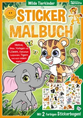 Immagine prodotto di Sticker Malbuch: Wilde Tiere
