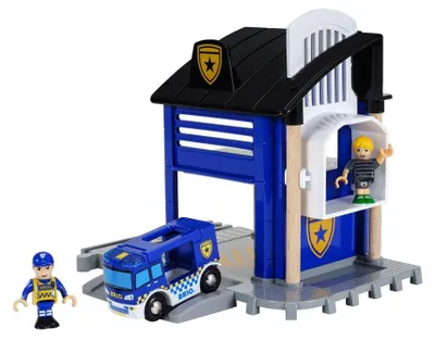 Image de BRIO World - 33813 Poste de police avec véhicule d'intervention