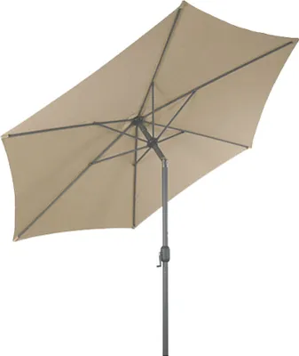 Produktbild von Hliníkový slnečník 250 cm kĺbový + kľučka - béžový - Trhový slnečník s kľučkou