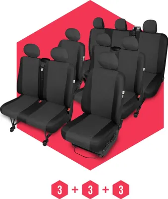 Immagine prodotto di Coprisedili per VW T5 (03-15) 9 posti SET coprisedili auto slipcovers