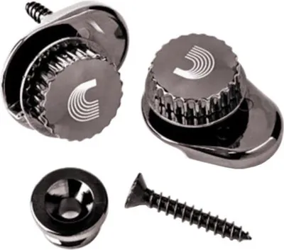Image de D'Addario PW-SLS-02 Universal Nickel Strap Lock (verrou de courroie universel en nickel)