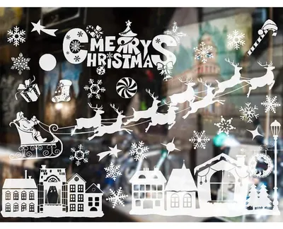 Produktbild von Verk 26081 Weihnachtsaufkleber für das Fenster: Weihnachtsmann