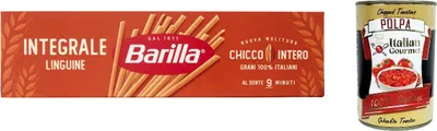 Produktbild von 10x Pasta Linguine Integrali Vollkorn italienisch Nudeln 500 g pack + Italian Gourmet polpa 400g