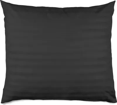 Obrázok produktu pre Bambusový bavlnený saténový poťah na vankúš STRIPE BLACK/50x60