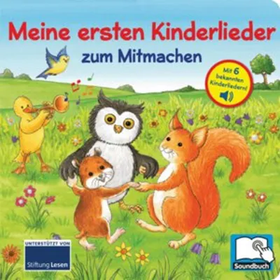 Immagine prodotto di Meine ersten Kinderlieder zum Mitmachen - Liederbuch mit 6 integrierten Melodien - Soundbuch für Kinder ab 18 Monaten