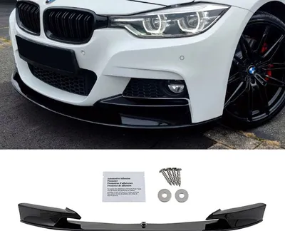 Produktbild von Frontspoiler Lippe Sport-Performance Schwarz Glanz lackiert passt für BMW 3er F30 F31 mit M-Paket