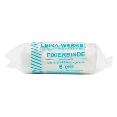 Produktbild von Leina-Mullbinde elastisch 6 cm 1 St