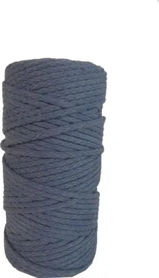 Produktbild von DekoArt Makrameekordel blau 4 mm 100 Meter Baumwolle Basteln