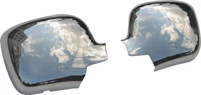 Image de Coques de rétroviseurs Cache pour Renault Kangoo 2008-2020 Chrome ABS Argent