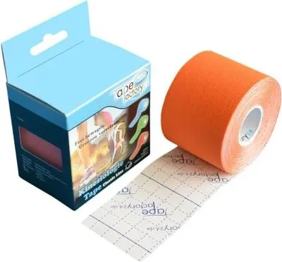 Produktbild von Tapefactory24 Classic Line Kinesiologie Tape 5cm x 5m orange