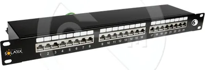 Obrázok produktu pre SX24-6-STP-BK - Solarix 24 x RJ45 CAT6 STP