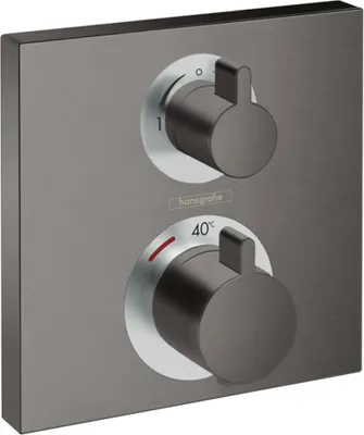 Produktbild von Thermostat Ecostat Square f UP-Thermostat 2 Verbr bru black chrome Unterputz Fertigset 2 Verbraucher