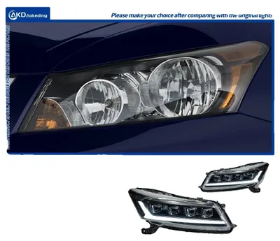 Obrázek produktu pro Montážní sada světlometů, kompatibilní s vozem Honda Accord G8 (2008–2012), odolná konstrukce, LED světlomety