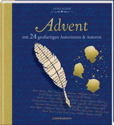 Produktbild von Adventskalenderbuch zum Aufschneiden - Advent mit 24 großartigen Autorinnen und Autoren