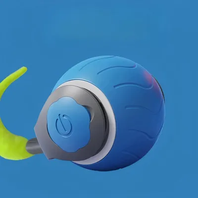 Produktbild von Katzenspielzeug Elektrisches Ball,für Katzen und Hunde,Mehrere Betriebsmodi USB wiederaufladbar,360° rollender intelligenter Ball ,Blau