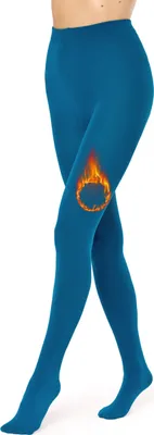 Produktbild von Merry Style Thermo Strumpfhose Damen Winter Gefütterte Strumpfhose MS-ATX-442 (Marine, XL/XXL) .