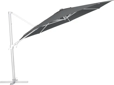Produktbild von KETTLER  Easy Flex Ampelschirm Ø 350 cm, UPF 50+, inkl. Abdeckhaube+ Schirmständer, silber/ anthrazit, Aluminium/Polyester mit PolyurethanBeschichtung
