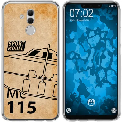 Produktbild von PhoneNatic Case kompatibel mit Huawei Mate 20 Lite Silikon-Hülle Space U.F.O. M1