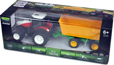 Zdjęcie produktu dla AMEWI 22600 Amewi RC Traktor mit Kipphänger LiIon 500mAh weiß/6+