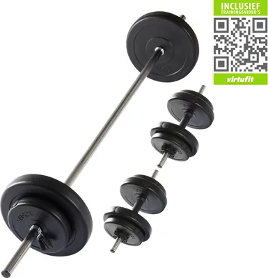 Produktbild von VirtuFit Verstellbares Hantelset 30,5 kg Schwarz