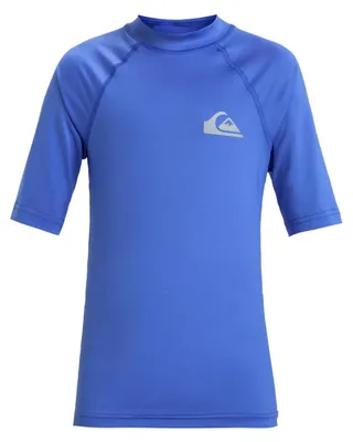 Immagine prodotto di Quiksilver Everyday UPF 50, rash guard a maniche corte, blu, 12 anni, bambino, blu, 12 anni