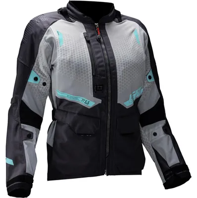Productafbeelding van Leatt ADV Flowtour 5.5 dames motorjas, donkergrijs/lichtgrijs, maat XL