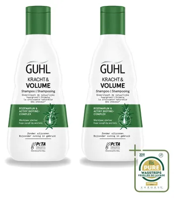 Imagen del producto de 2 champús Guhl Kracht & Volume - 250 ml - Pack ahorro - 2 unidades