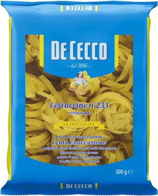 Produktbild von 10x Pasta De Cecco 100% Italienisch Fettuccine n 233 Nudeln 500g + italian Gourmet polpa 400g