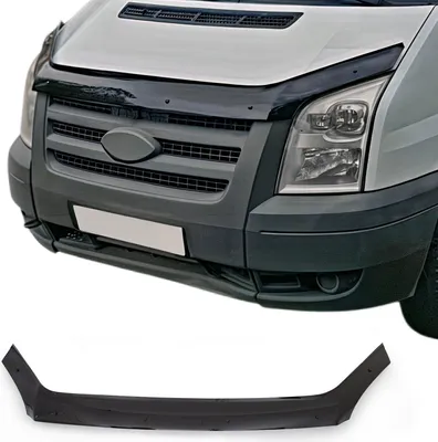 Image de Pour Ford Transit 2006-2014 Déflecteur d'insectes de capot noir
