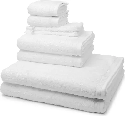Produktbild von Möve Superwuschel 2 X Wasch- 2 X Gäste- 2 X Dusch- 2 X Handtuch im Set Extraweiches Handtuch, Aus 100% hochwertiger Baumwolle, Mit eingesticktem Markenlogo