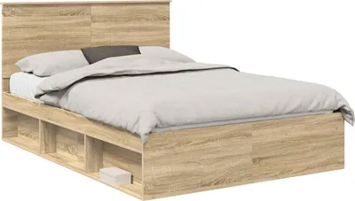 Zdjęcie produktu dla vidaXL Rama łóżka Sonoma 140 x 190 cm z litego drewna sosnowego