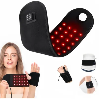 Produktbild von Rotlicht-Therapiegerät 660nm & 850nm – 4 Modi, leicht & tragbar LED Infrarotlampe – für Handgelenk, Arm, Knie, Knöchel & Schmerzlinderung