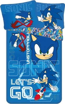 Produktbild von Sonic The Hedgehog Kinder Bettwäsche 2tlg. Set 135-140x200 65x65 cm
