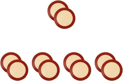 Produktbild von Silikon Backmatten Set 10-teilig, antihaftend, für Backofen und Mikrowelle