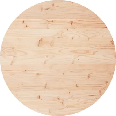 Produktbild von Tischplatte Rund Ø80x3 cm Massivholz Kiefer