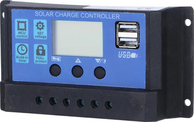 Produktbild von Solar-Set: 10-W-Polysilizium-Photovoltaikmodul (18 V) mit Solarladeregler für Wohnmobile