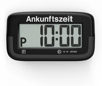 Zdjęcie produktu dla Elektroniczny parkometr Needit Park Micro I Najcieńszy na świecie automatyczny parkometr z certyfikatem KBA I Kompaktowy, cyfrowy parkometr I Czarny