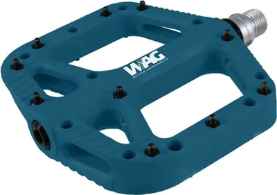 Obrázok produktu pre WAG MTB pedálová platforma 9 / 16" modrý plast s kolíkmi