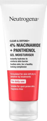 Produktbild von Neutrogena Clear & Defend+ Hautgel 4% Niacinamide + Panthenol Gel Moisturizer 50 ml
