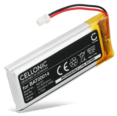 Produktbild von CELLONIC Akku für Headset Kompatibel mit Cardo Packtalk Edge, BAT00014 - (700mAh , 3.7V)