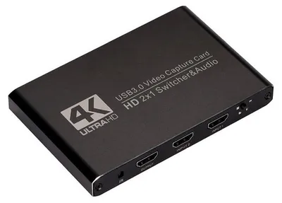 Obrázok produktu pre INF Čierna HDMI duálna videozáznamová karta 4K60HZ pre živé vysielanie