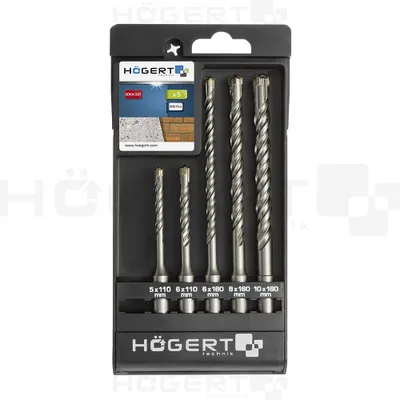 Image de SDS PLUS Set de forets à béton 5 pces HT6D370
