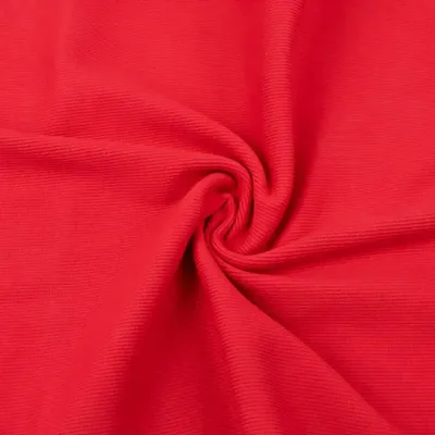Produktbild von Rippstrickstoff (Bündchen) - rot