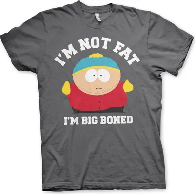 Produktbild von I'm Not Fat - I'm Big Boned T-Shirt - Medium - DarkGrey