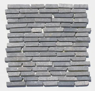 Produktbild von ST-438 Marmor Naturstein Stab Mosaikfliesen Hellgrau Design Badezimmer Fliesen Lager Verkauf Stein-Mosaik Herne NRW