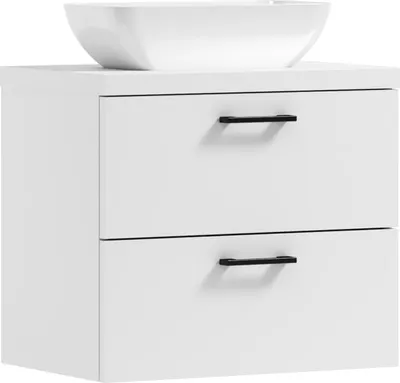 Immagine prodotto di ADK Möbel | Pensile, 53,2x50,5x40,6 cm, bianco, con lavabo, LUNA 60