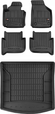 Image de SET 3D Tapis en caoutchouc VW Touran 2 2010-2015 avec 7 sièges.
