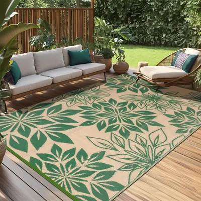 Zdjęcie produktu dla Omgoods - Wodoodporna mata zewnętrzna do tarasów, 150 x 245 cm